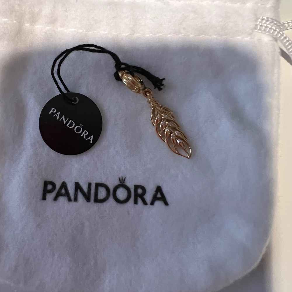 Pandora gold charm